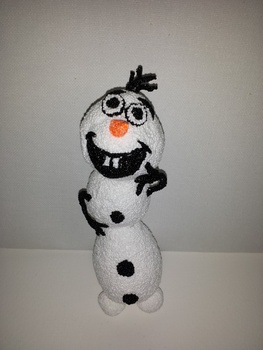 Olaf frozen feestje foam clay